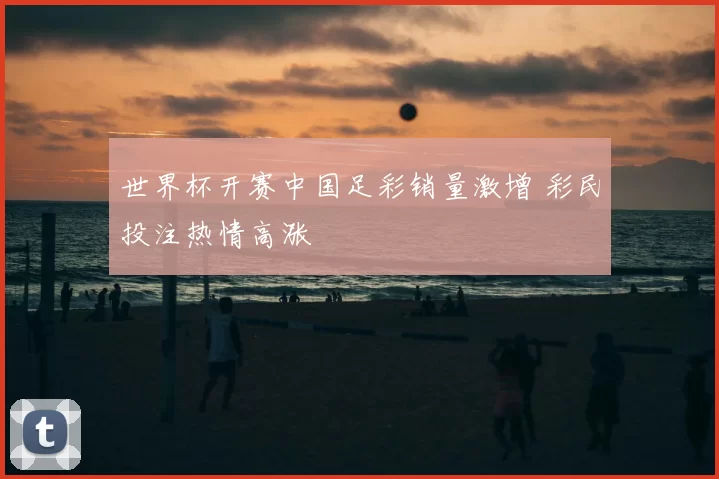世界杯开赛中国足彩销量激增 彩民投注热情高涨